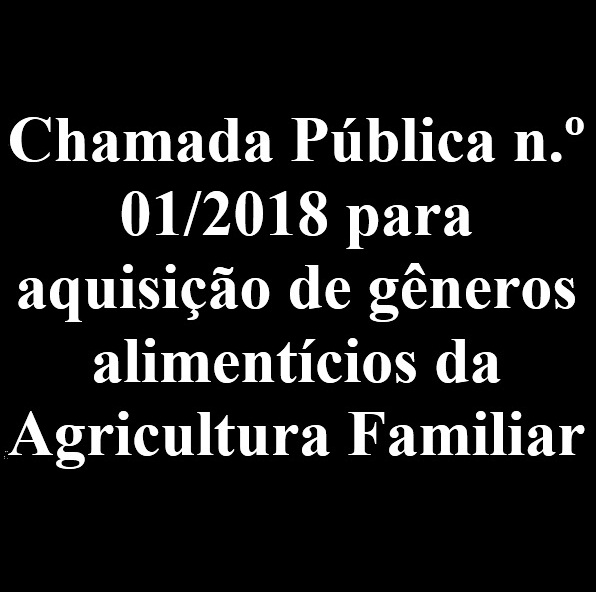 Chamada Pública 001/2018
