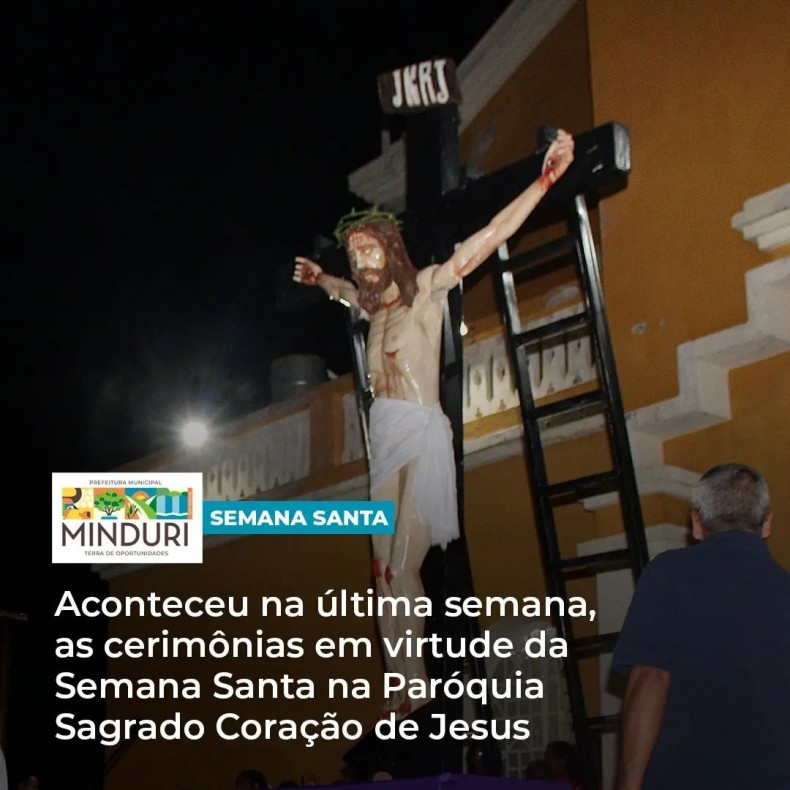 SEMANA SANTA – Aconteceu na última semana, as cerimônias em virtude da Semana Santa na Paróquia Sagrado Coração de Jesus, em nosso município.