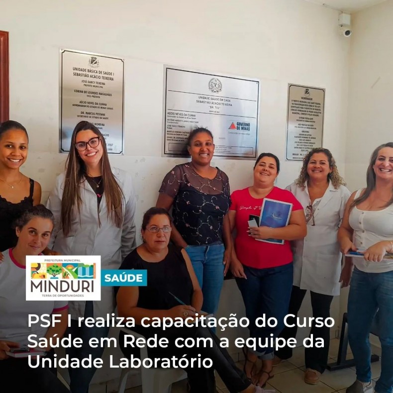 SAÚDE – PSF I realiza capacitação do Curso Saúde em Rede com a equipe da Unidade Laboratório.