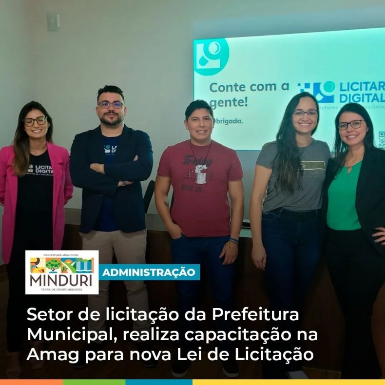 ADMINISTRAÇÃO – Setor de Licitação da Prefeitura Municipal, realiza capacitação na Amag para a nova Lei de Licitação e Contratos nº14.133.