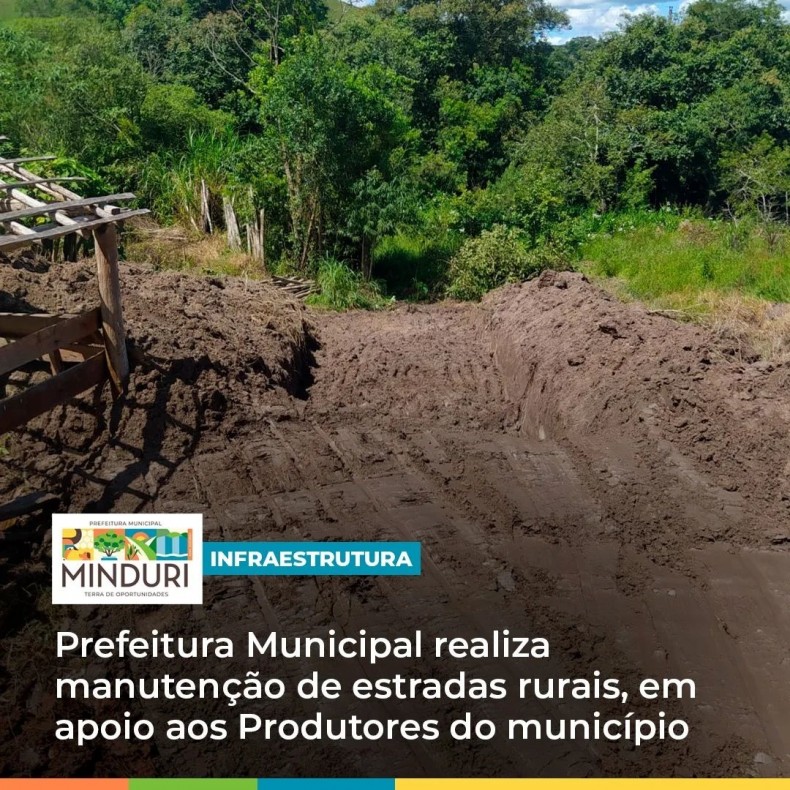 INFRAESTRUTURA – Prefeitura Municipal realiza manutenção de estradas rurais, em apoio aos Produtores do município.