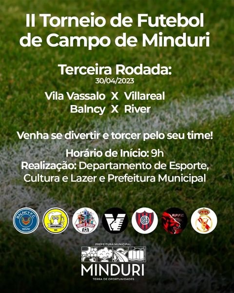 II Torneio Municipal de Futebol de Campo de Minduri