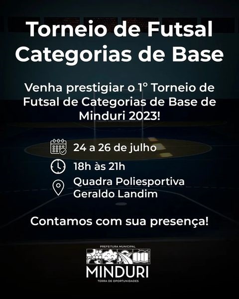 Torneio de Futsal Categorias de Base