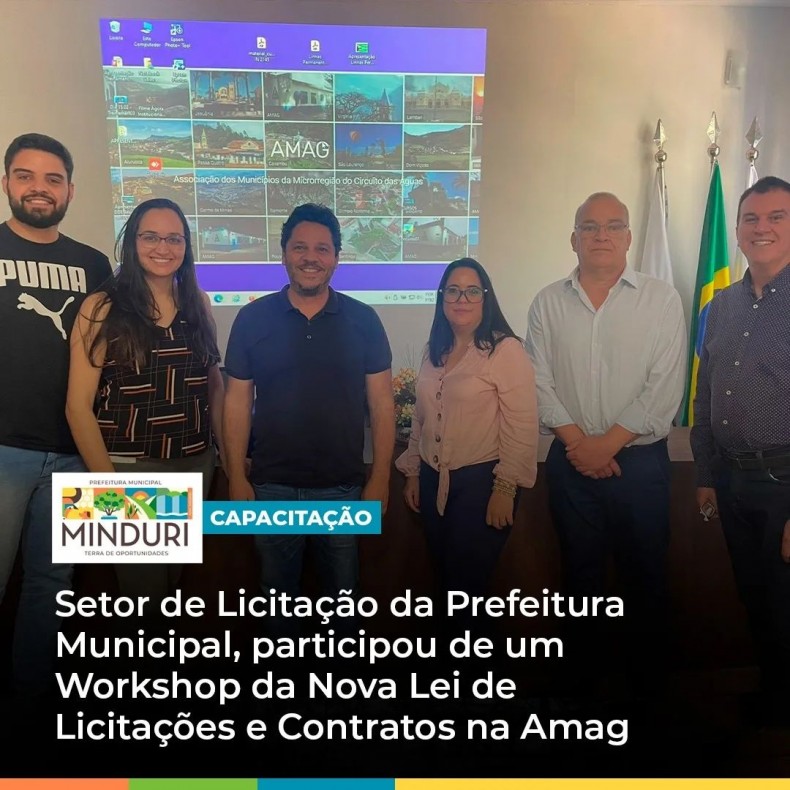 CAPACITAÇÃO – Setor de Licitação da Prefeitura Municipal, participou de um Workshop da Nova Lei de Licitações e Contratos na Amag.