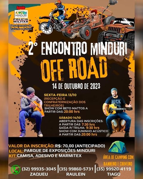 Vem aí, o 2º Encontro Minduri Off Road!