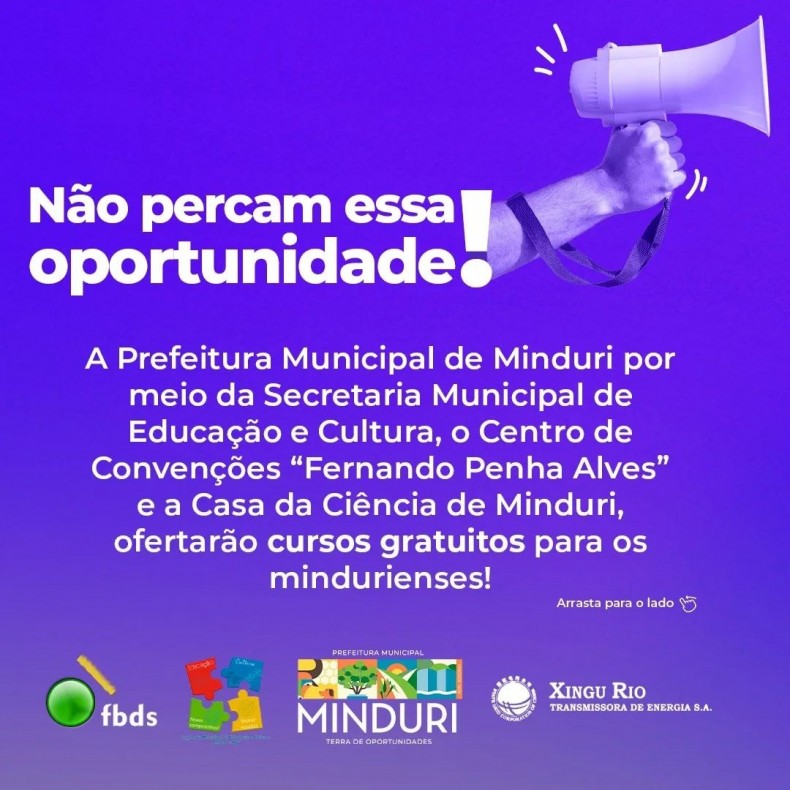 Não percam essa oportunidade!