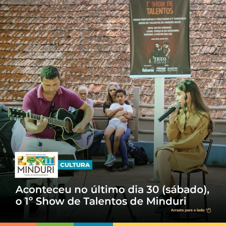 CULTURA – Aconteceu no último dia 30 (sábado), o 1º Show de Talentos de Minduri.