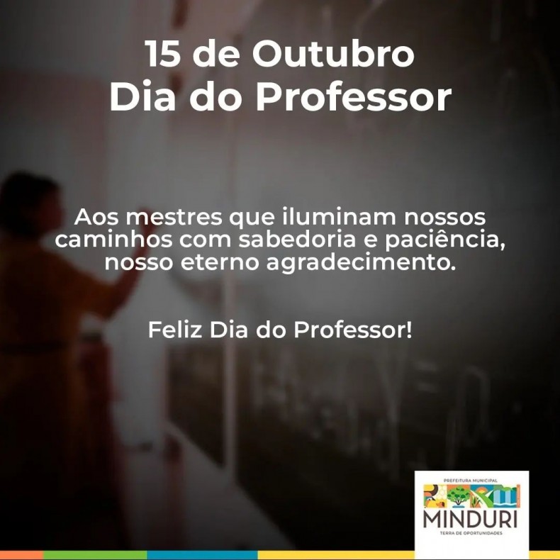 15 de Outubro – Dia do Professor