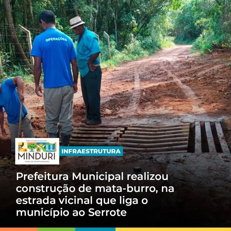 INFRAESTRUTURA – Prefeitura Municipal realizou construção de mata-burro, na estrada vicinal que liga o município ao Serrote, auxiliando na segurança de animais, prevenindo que os mesmo saiam do domínio de seus donos.