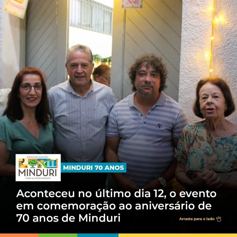 MINDURI 70 ANOS