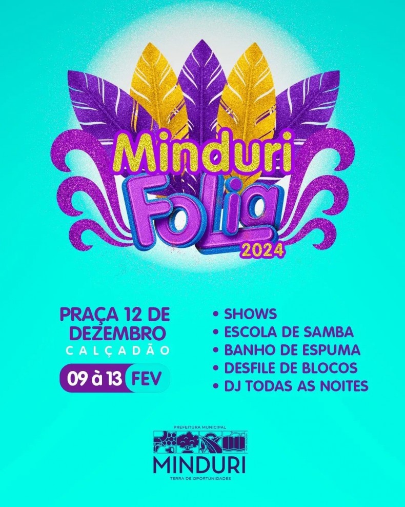 Vem aí… Minduri Folia 2024!!