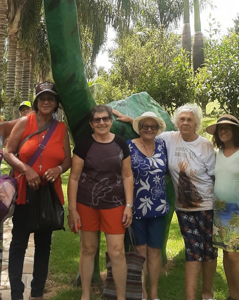 Passeio do Grupo Bem Viver ao Parque Recanto da Mata, no dia 19 de fevereiro.