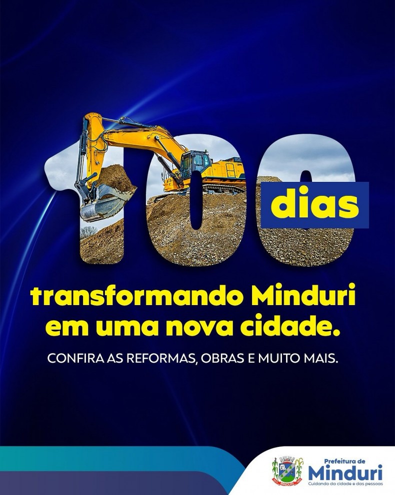 Primeiro a gente conserta, corta, poda para poder transformar. E, tem sido assim, durante esses 100 dias de gestão da nova Minduri que estamos construindo. De rua em rua, fizemos ajustes necessários pra melhorar a segurança e qualidade de vida da nossa gente. Confira no post acima como estamos fazendo tudo isso.