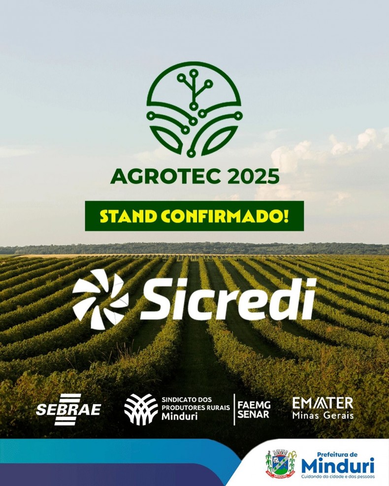 Sicredi confirmado na Agrotec 2025.