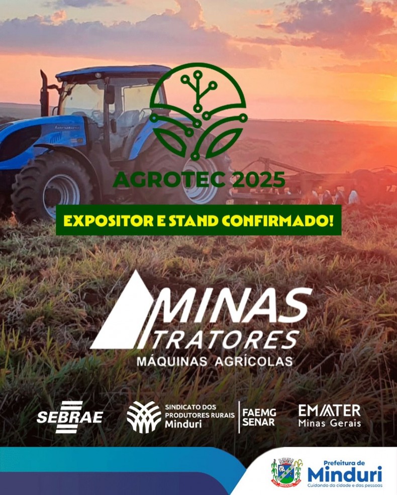Minas Tratores confirmado na Agrotec 2025.