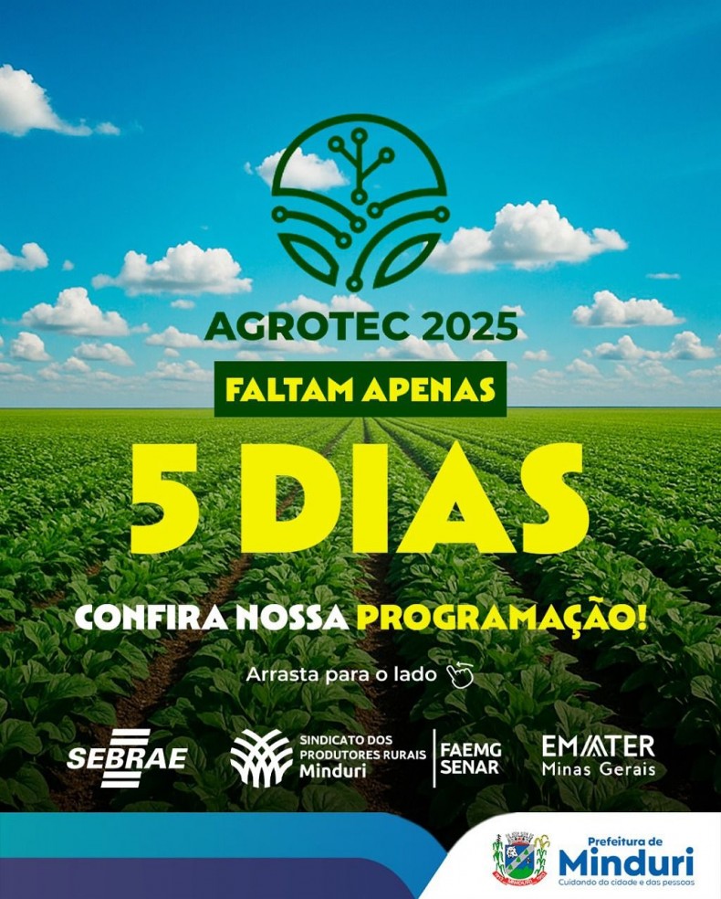 🚜🌱 AGROTEC 2025 – FALTAM APENAS 5 DIAS! 🌱🚜