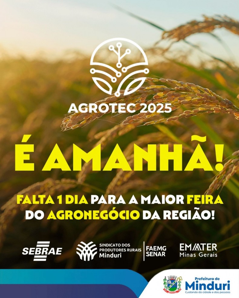 🌾🚜 É AMANHÃ! 🚜🌾