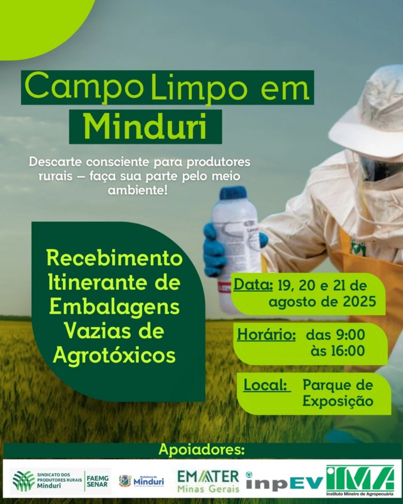 🚜🌱 CAMPO LIMPO EM MINDURI!