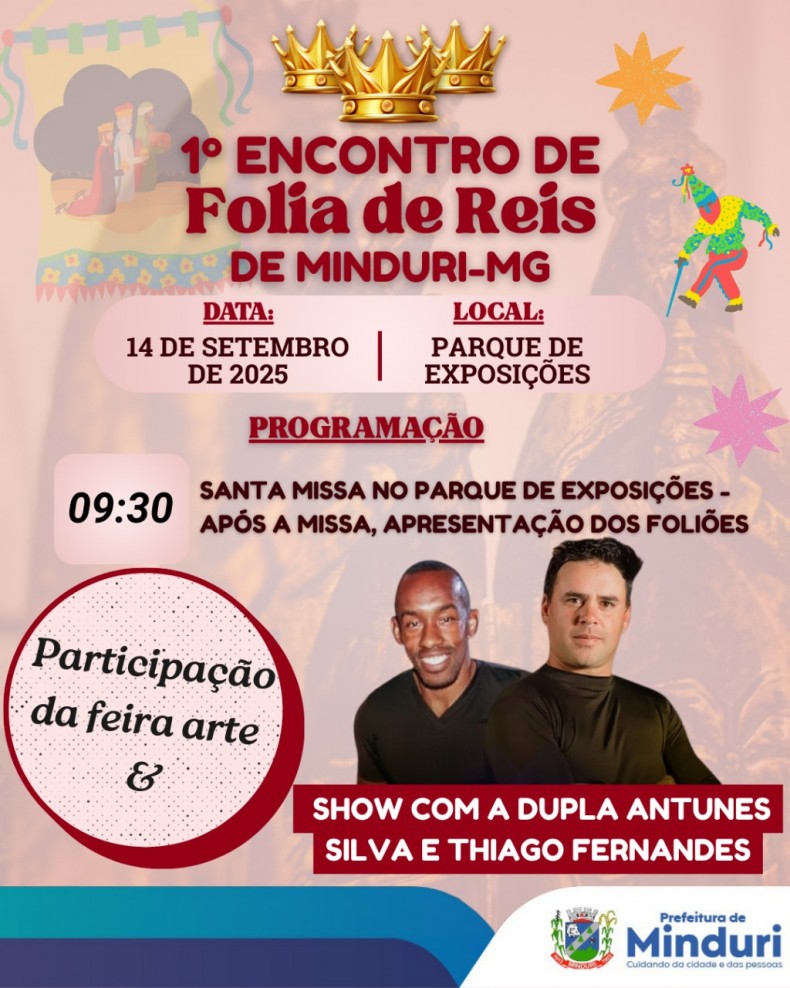 🌟✨ Vem aí o 1º Encontro de Folia de Reis de Minduri-MG ✨🌟