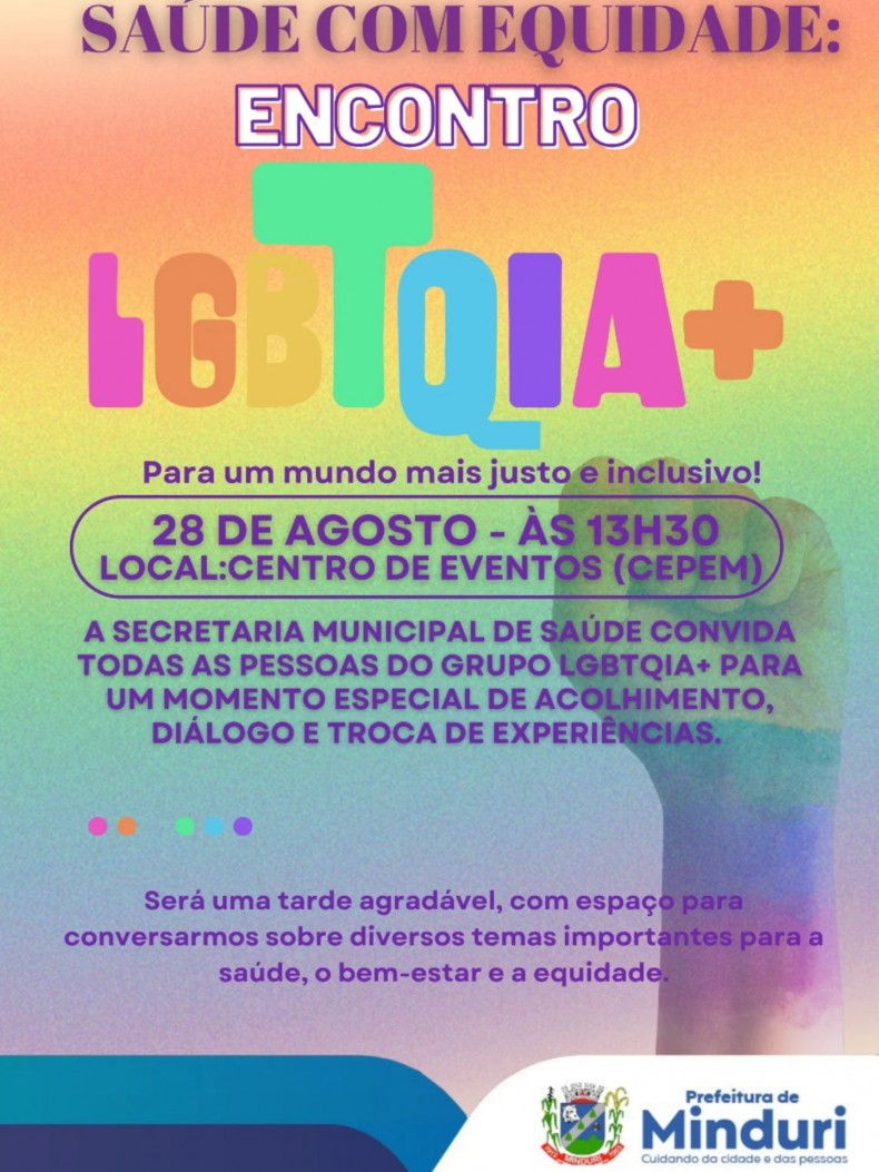 🌈✨ Saúde com Equidade: Encontro LGBTQIA+ ✨🌈